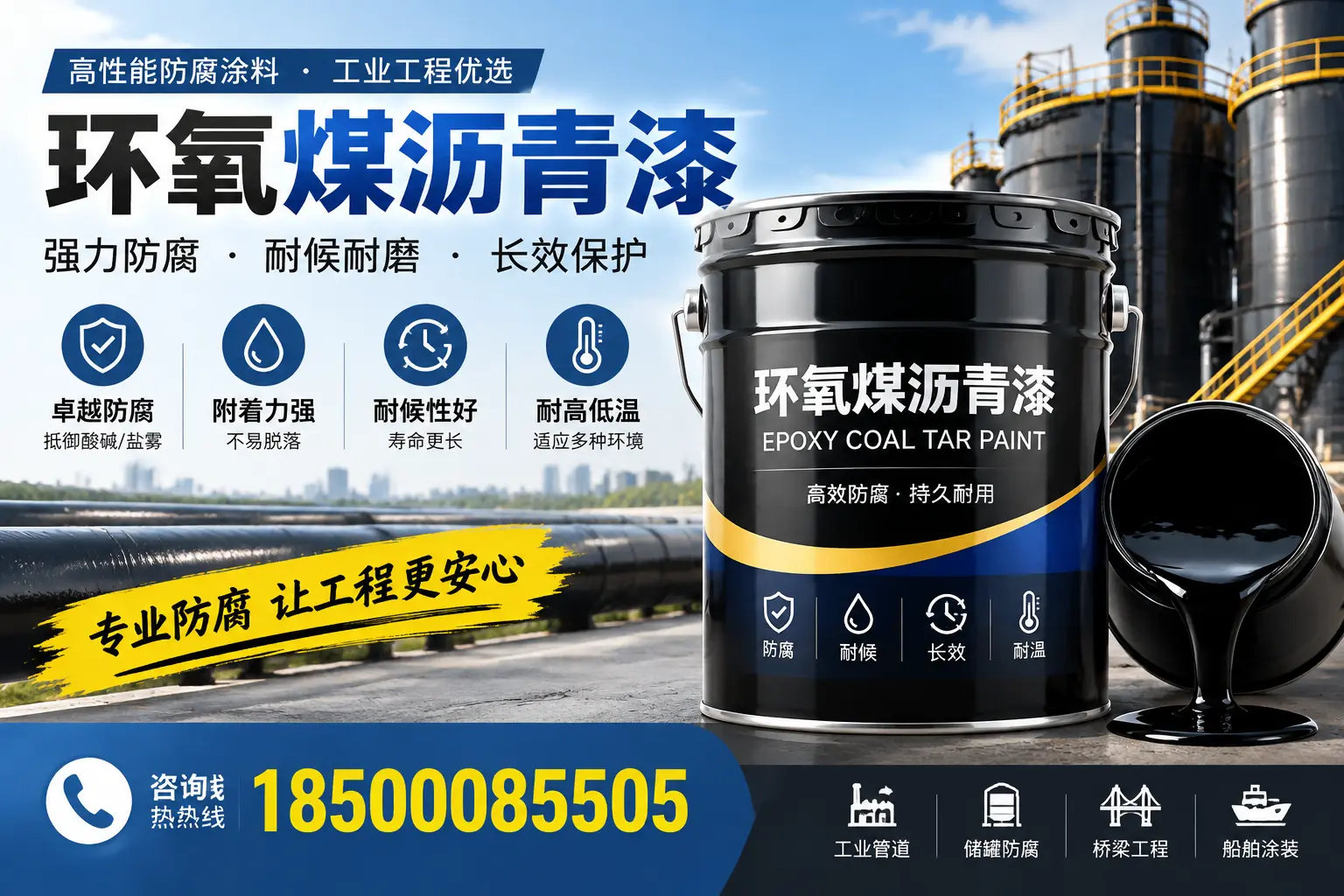 环氧煤沥青漆的施工方法与注意事项,确保在庆阳顺利完成